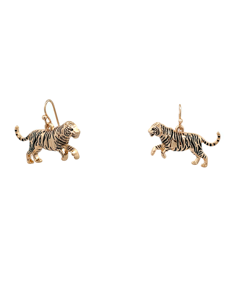 Tiger Drop Earring - 0.6"