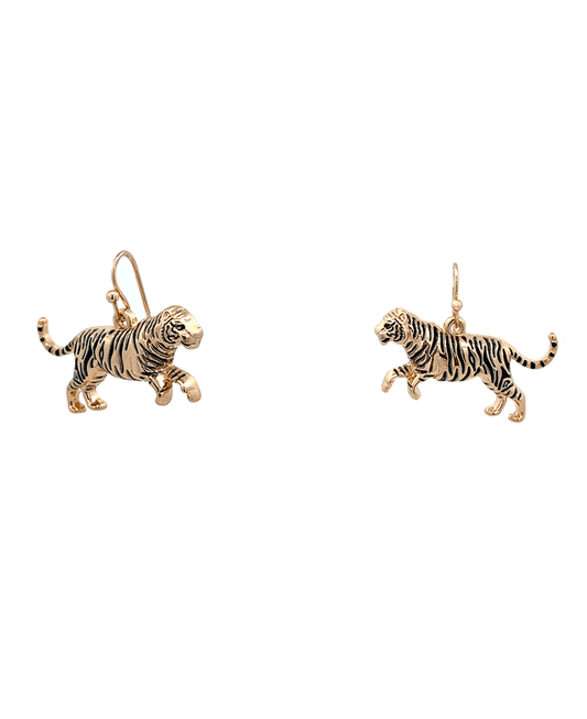 Tiger Drop Earring - 0.6"