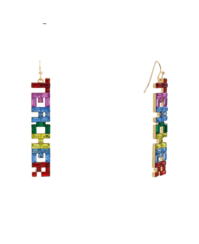 Teacher Enamel Earring - 2.5"