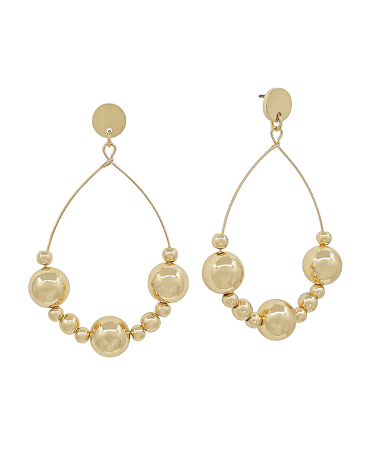 10mm CCB Wire Post Earring - 2"