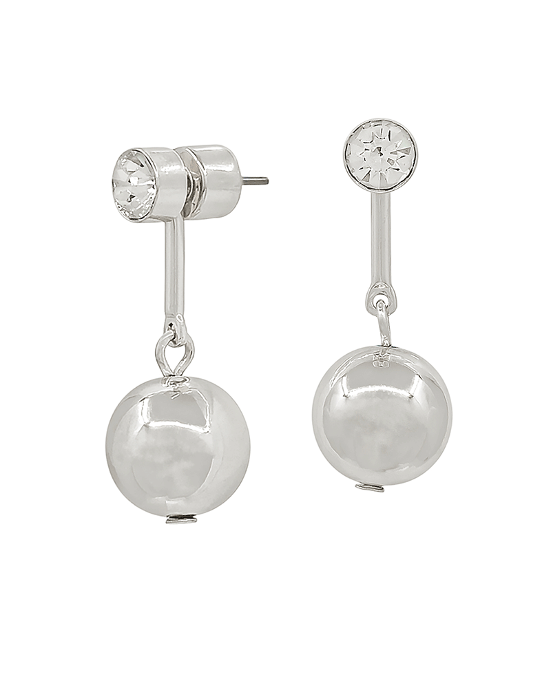 1" Crystal Post Bar  & 12mm CCB Drop Earring
