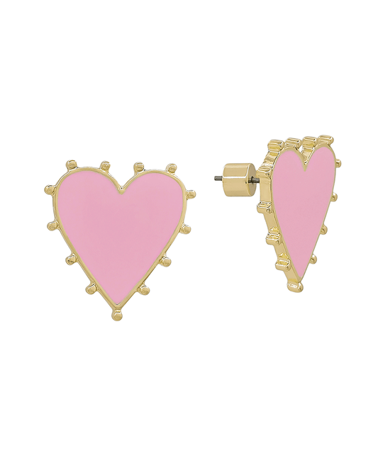 20mm Heart Epoxy Post Earring