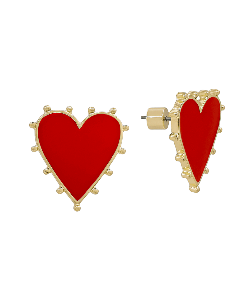 20mm Heart Epoxy Post Earring