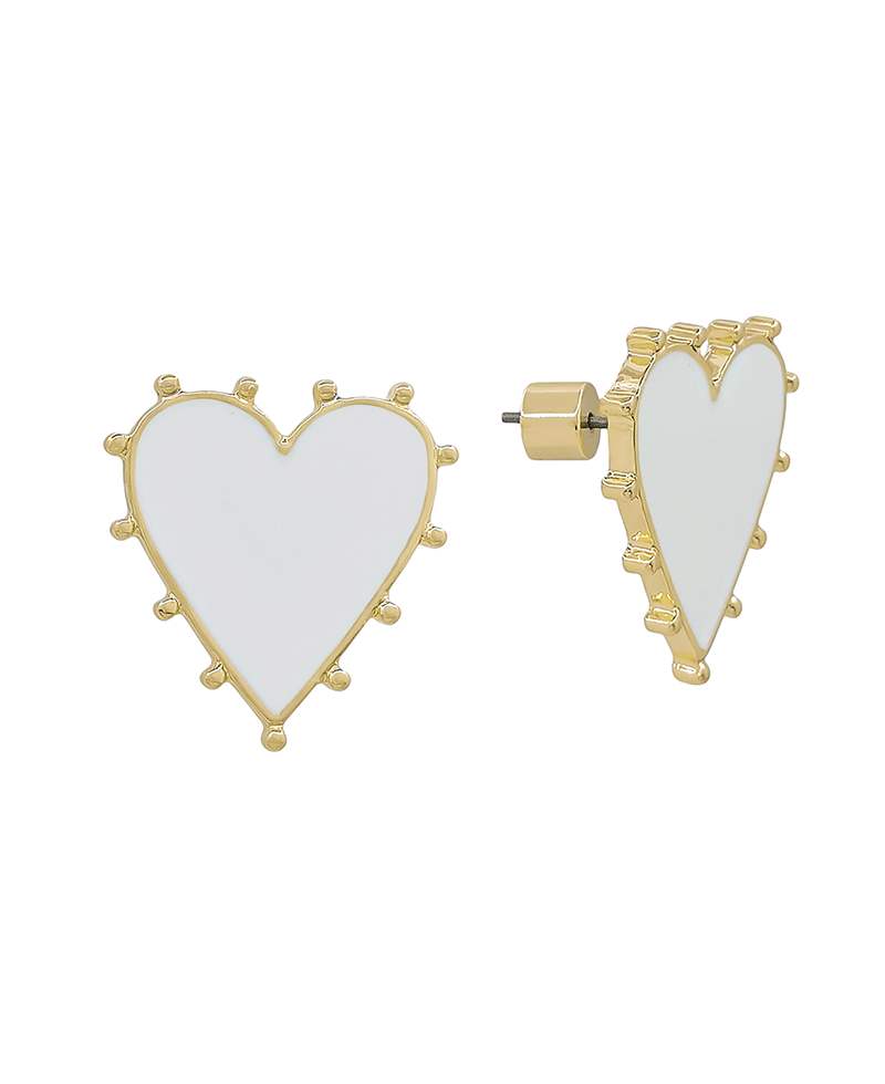 20mm Heart Epoxy Post Earring
