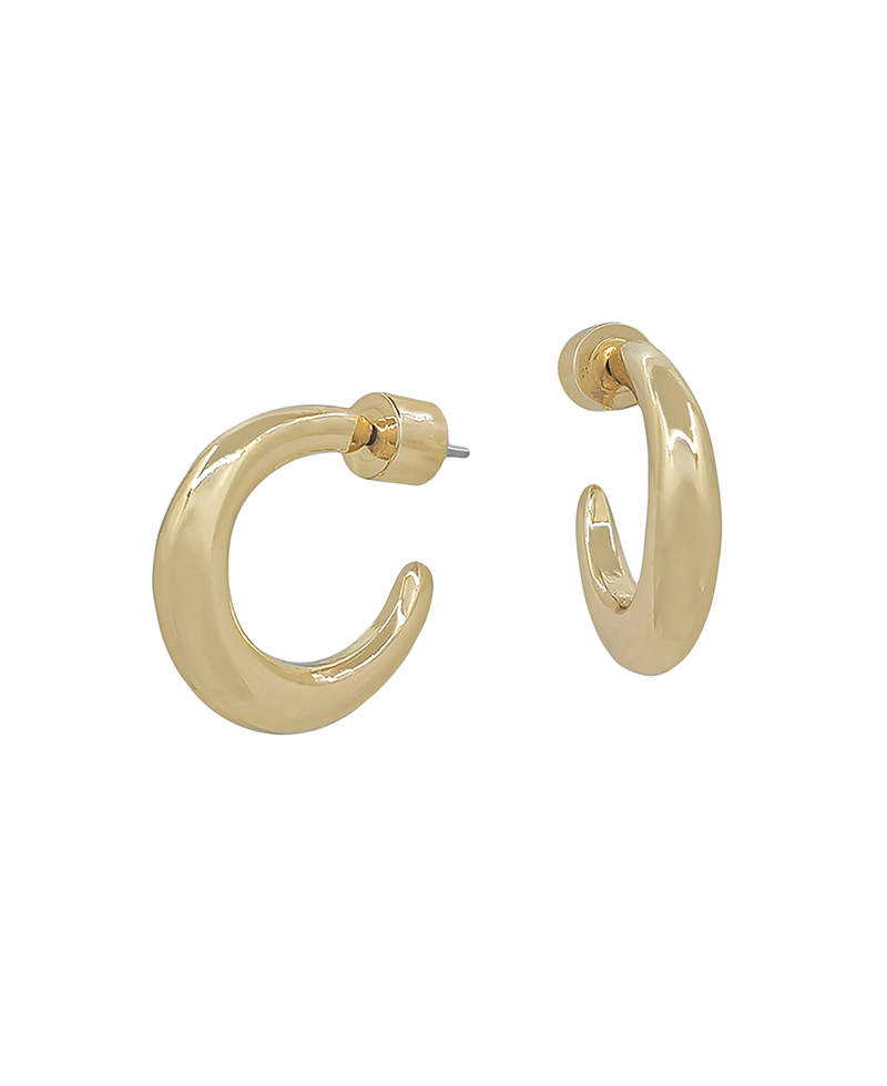18mm Round Metal Bold Hoop Earring