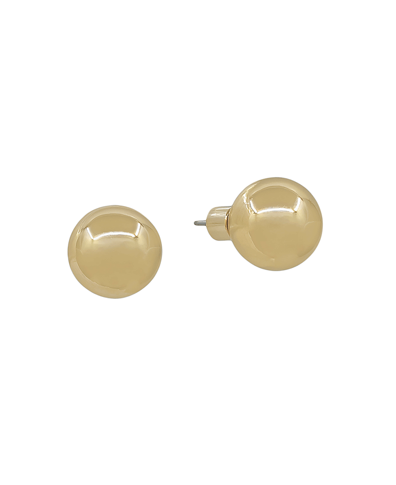 14mm Sphere Metal Stud Earring