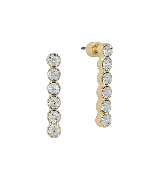 4mm Stone Bar Post Earring - 1.0"