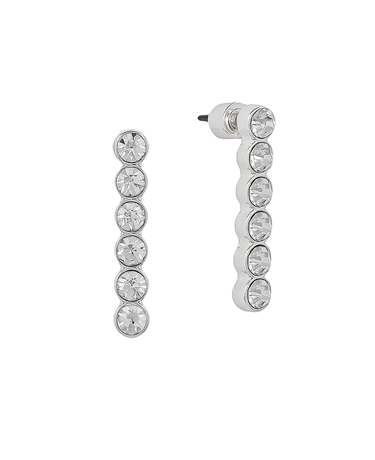 4mm Stone Bar Post Earring - 1.0"