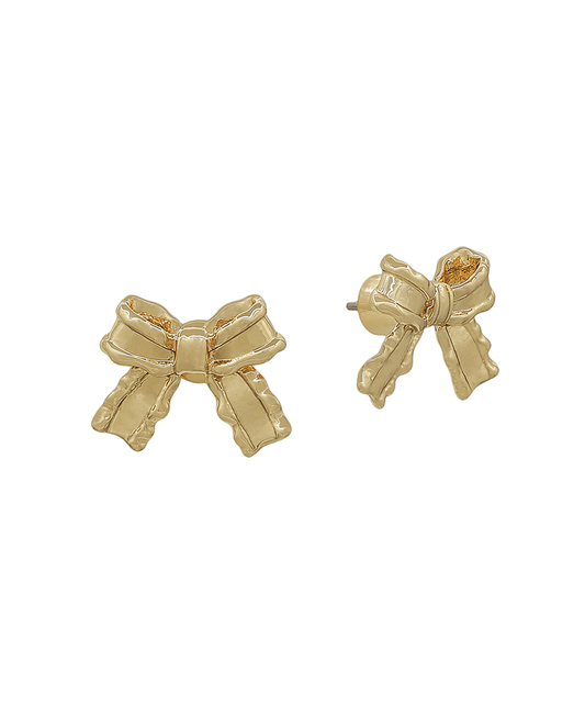 15mm Mini Ribbon Stud Earring