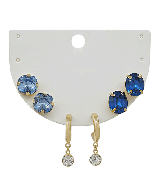 Stone 3 Set Earring