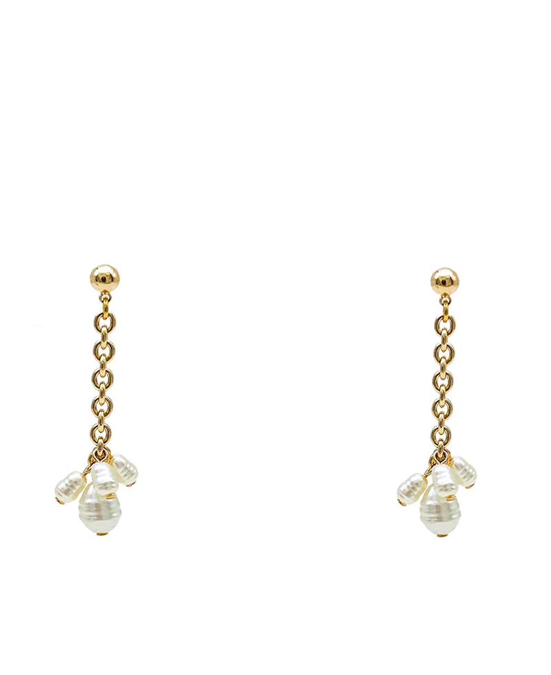 Pearl Drop Earring - 2.0"
