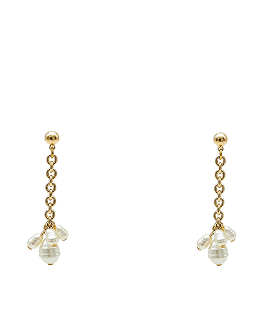 Pearl Drop Earring - 2.0"