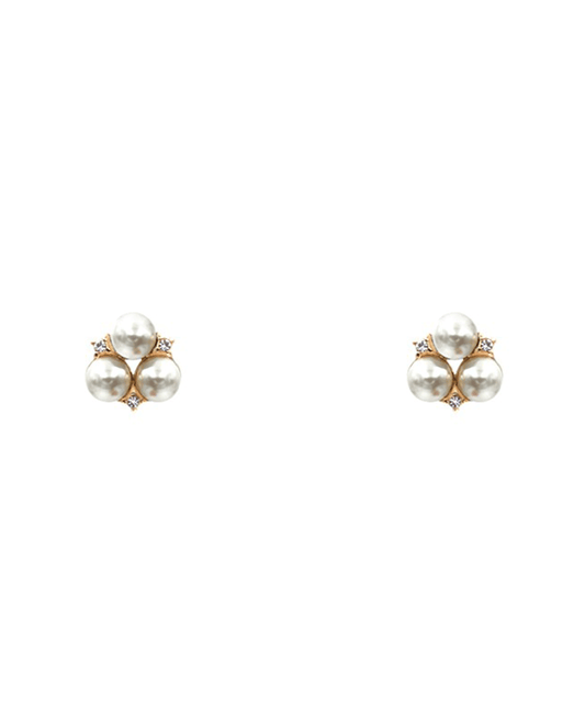 Pearl Cluster Earring - 0.75"