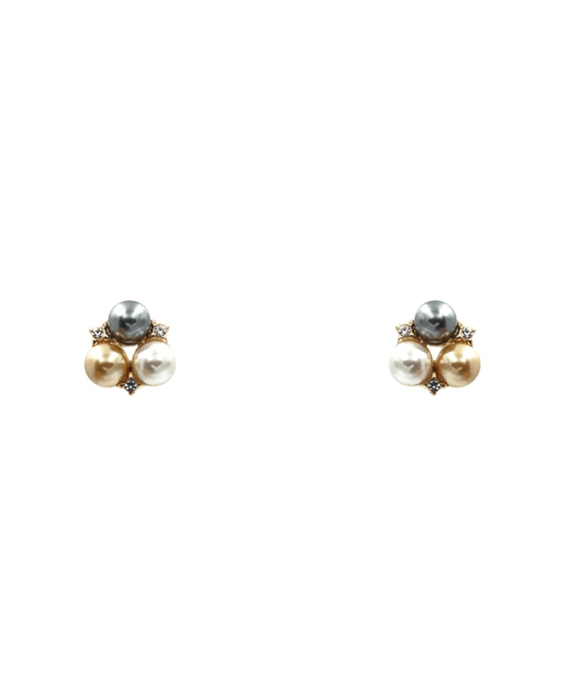 Pearl Cluster Earring - 0.75"