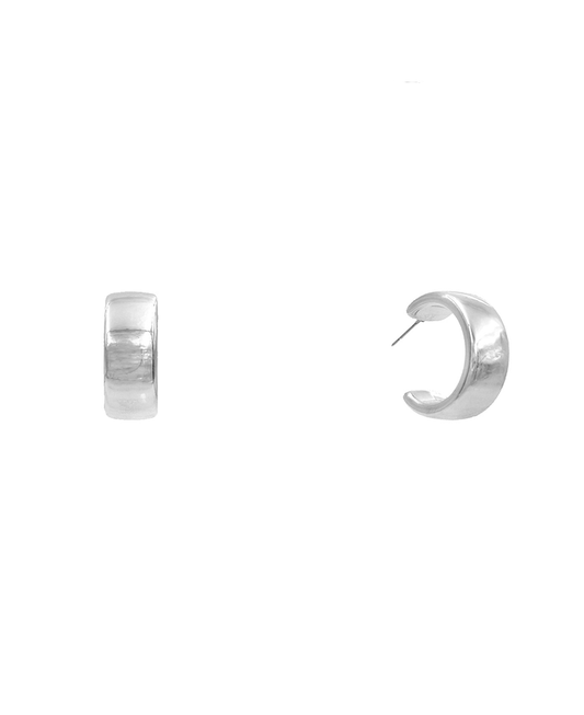 Flat CCB Hoop Earring - 1.0"