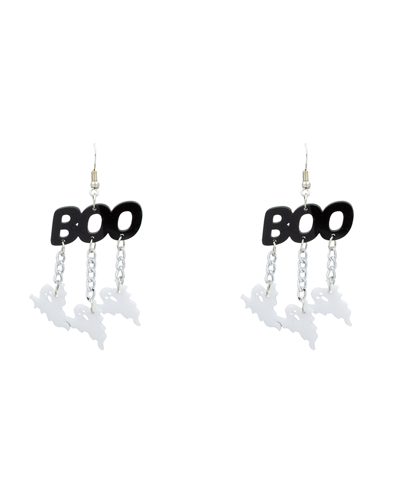 Boo Dangle Ghost Earring - 2.5"