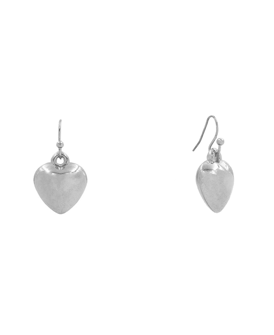 Small CCB Heart Earring - 1.0"