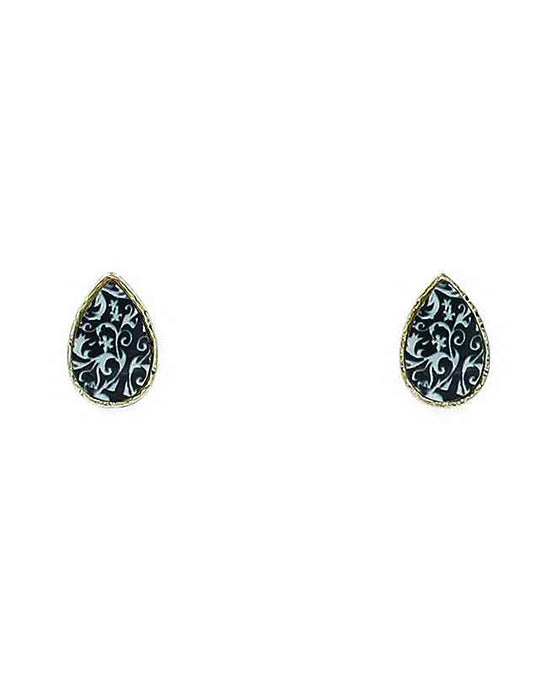 Portuguese Morocan Tile Design Earring