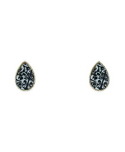 Portuguese Morocan Tile Design Earring