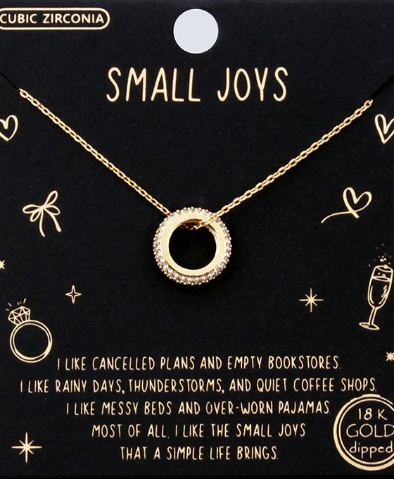 CZ Ring Necklace
