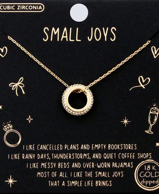 CZ Ring Necklace