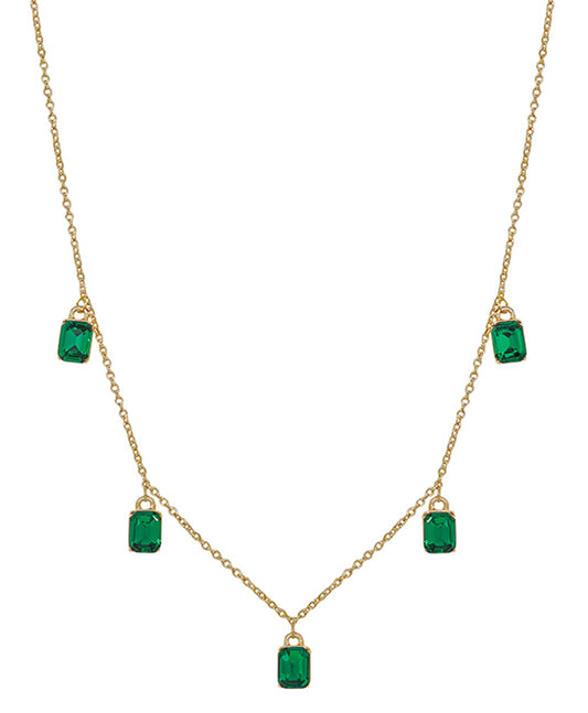 Rectangular Stone Chaim Short Necklace