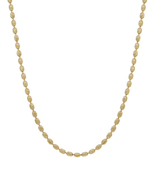 Texture Oval Chain Short Necklace