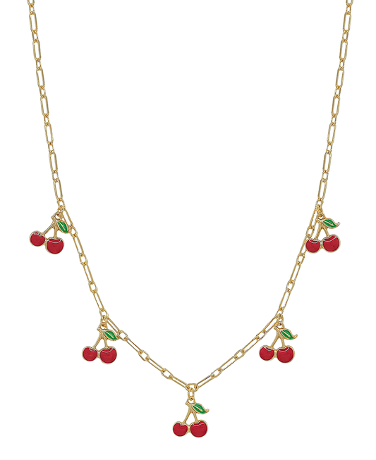 Cherry Charms Short Necklace