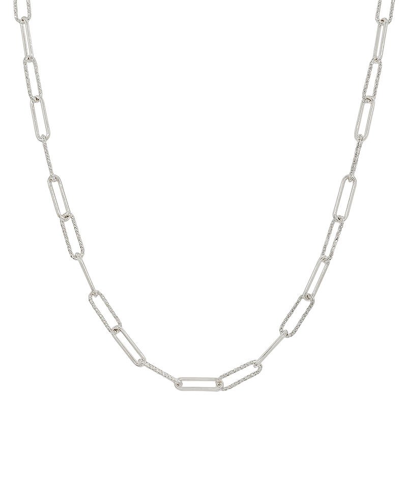 Texture Clip Chain Short Necklace