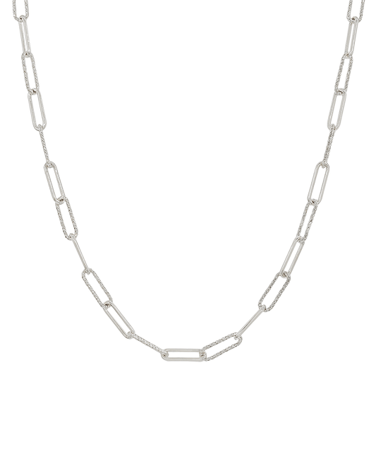 Texture Clip Chain Short Necklace