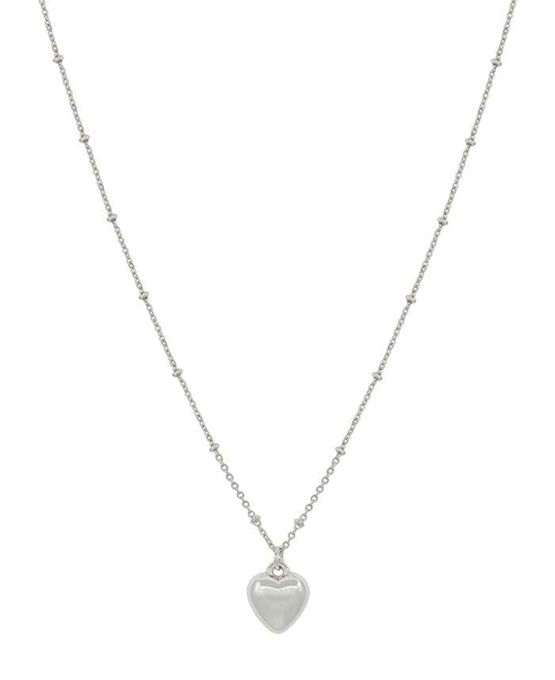 Heart CCB Pendant Short Necklace