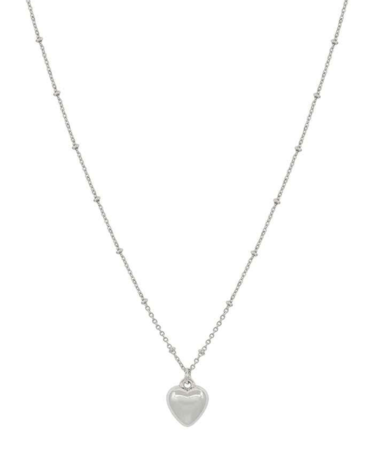 Heart CCB Pendant Short Necklace