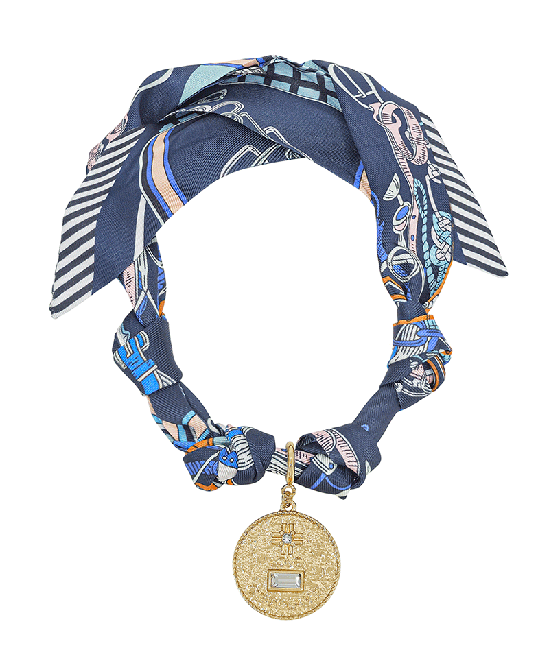 Coin Charm Ethnic Mood Scarf Necklace
