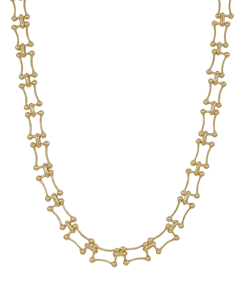 Metal Ball Accent Chain Short Necklace