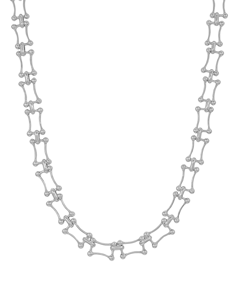 Metal Ball Accent Chain Short Necklace