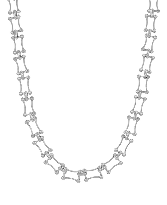 Metal Ball Accent Chain Short Necklace