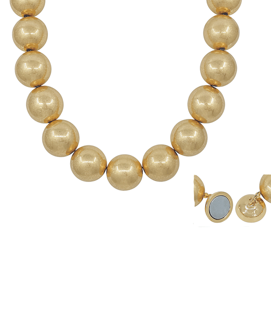 25mm CCB Ball Magnetic Short Necklace - 18"