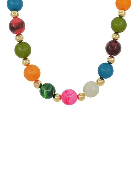 20mm Resin Beads & CCB Magnetic Necklace