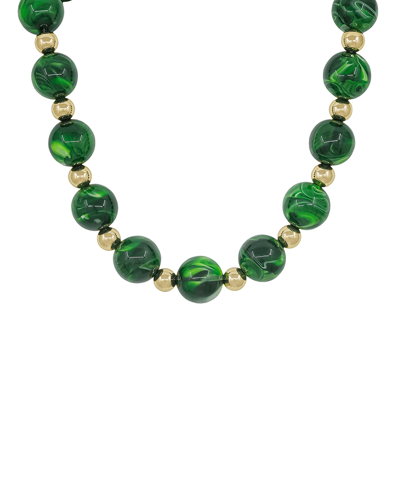 20mm Resin Beads & CCB Magnetic Necklace