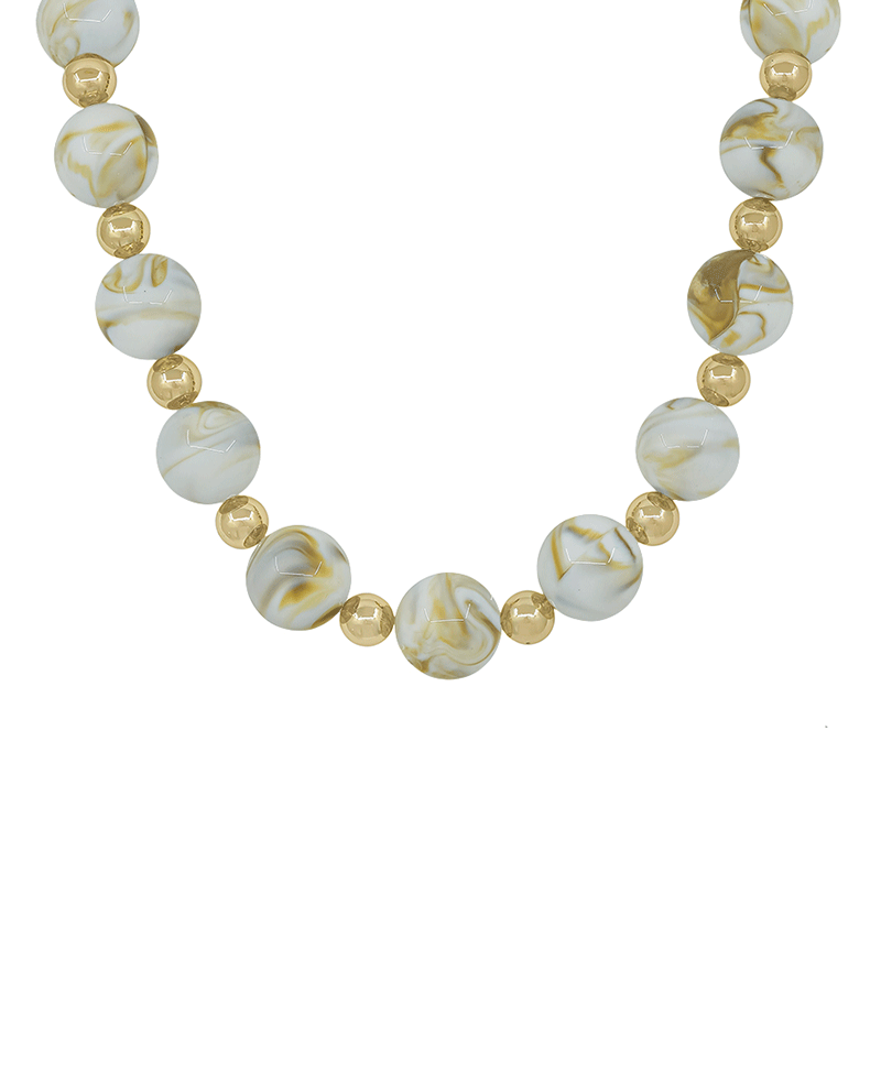 20mm Resin Beads & CCB Magnetic Necklace