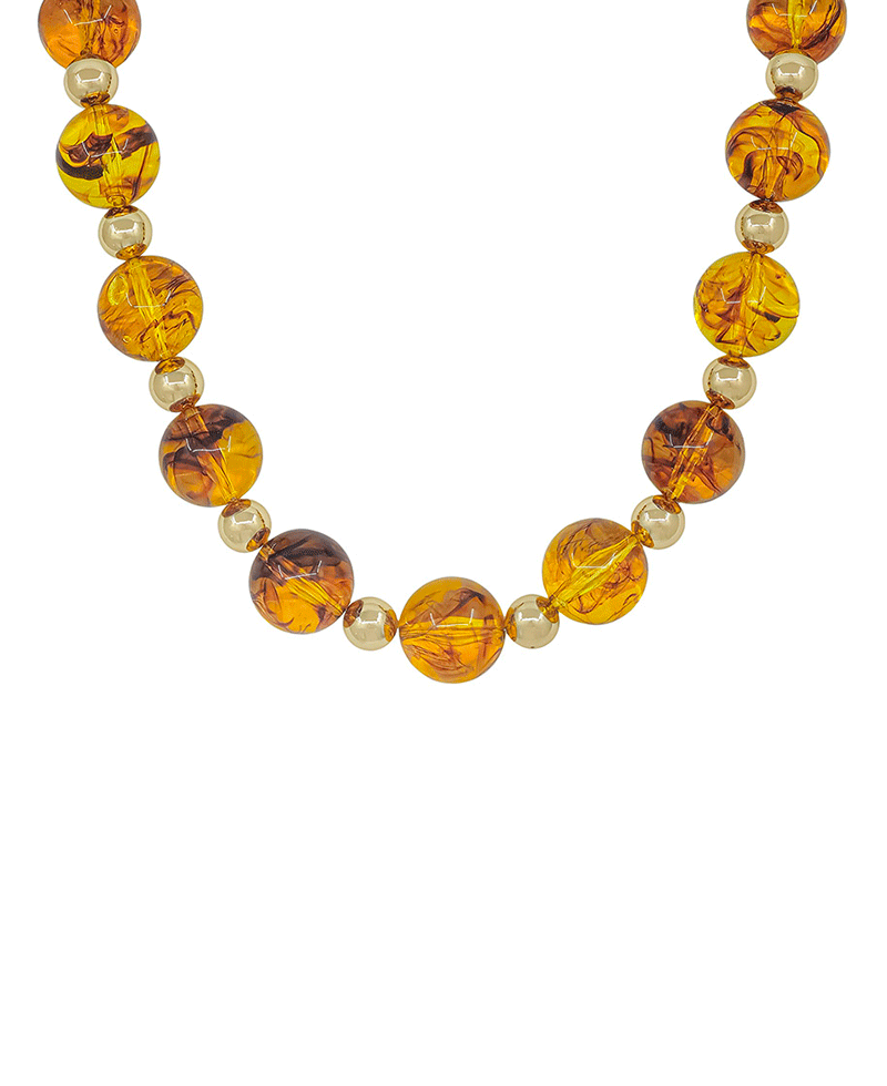 20mm Resin Beads & CCB Magnetic Necklace