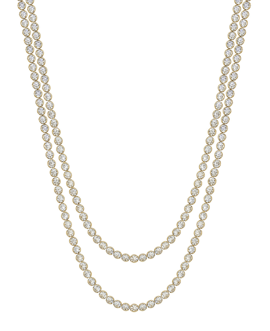 Layered Multiway 4mm Stone Short Necklace