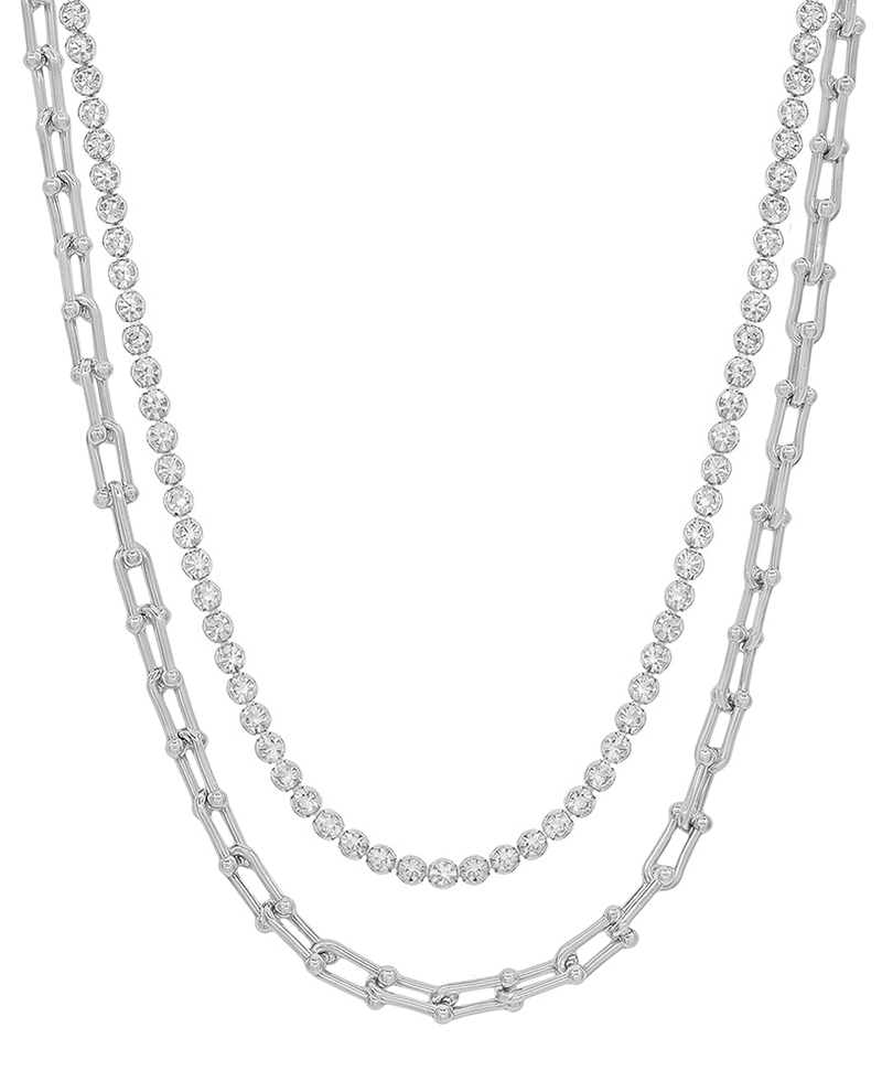 Multi Way Chain & Stone Short Necklace