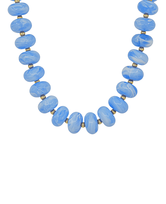 20mm Resin Beaded Magnetic Closure Necklace