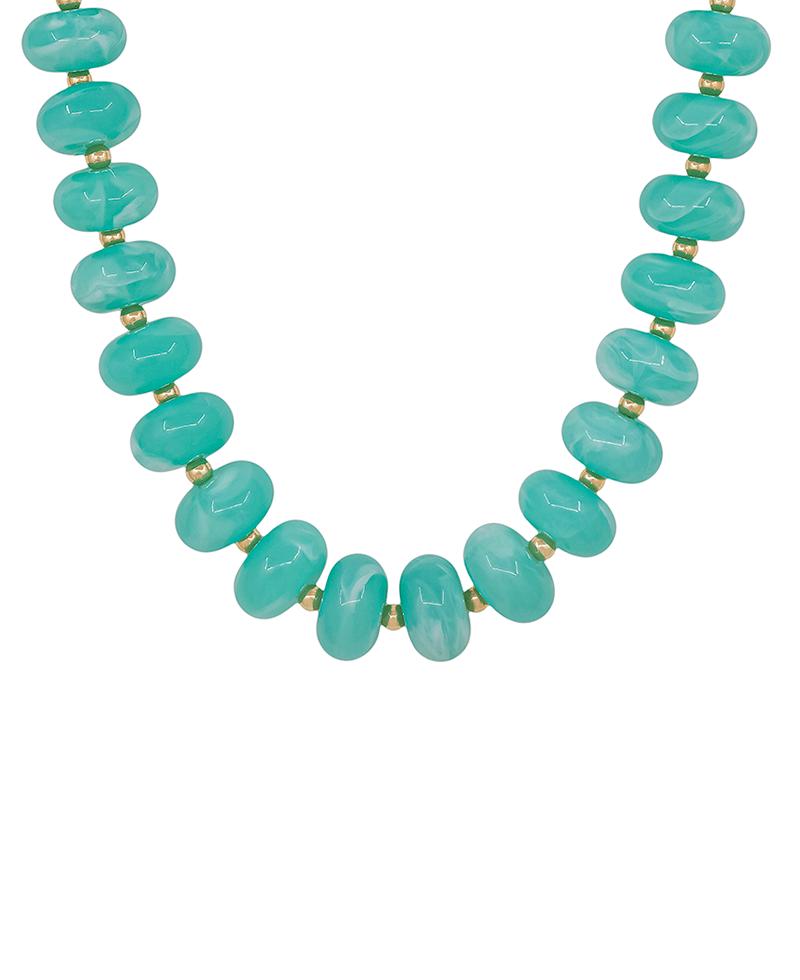 20mm Resin Beaded Magnetic Closure Necklace