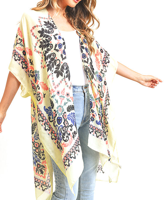 Bohemian Print Kimono