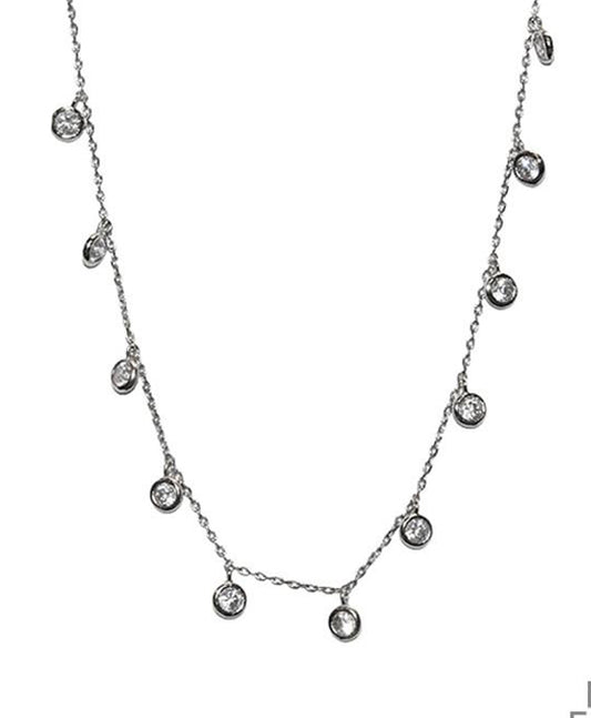 CZ Multi Dangle Necklace