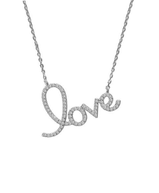 CZ Love Necklace