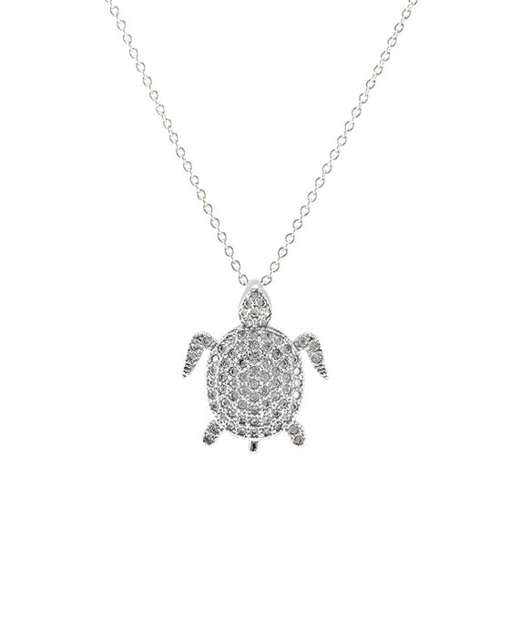 CZ Turtle Necklace