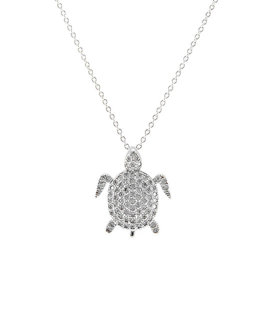 CZ Turtle Necklace